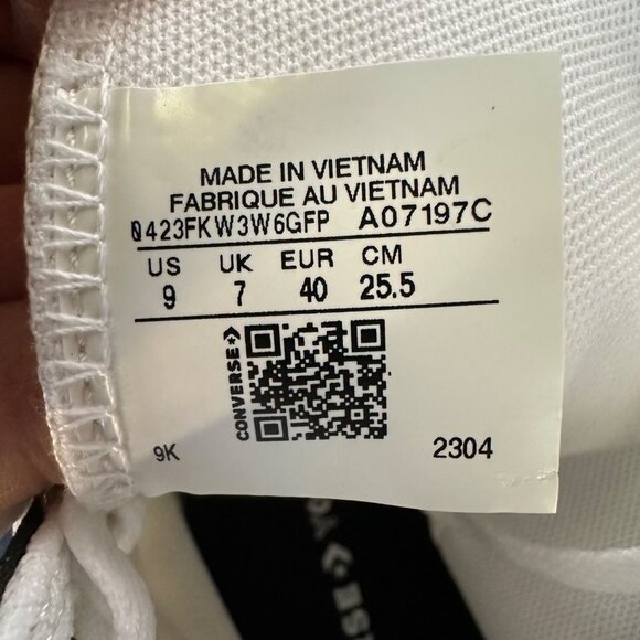 ❤️Rare Converse Chuck Taylor All Star Move Hi Women Shoes Sz 9 Black White Zebra - Picture 9 of 11